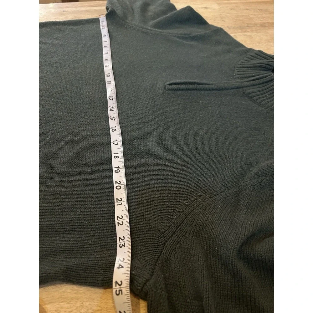 Sonoma Pullover Sweater Men XXL Forest Green 1/4 Zip Long Sleeve Mock Neck